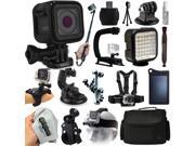 GoPro HERO5 Session HD Action Camera CHDHS 501 Everything You Need 18 Piece Accessories Bundle includes Selfie Stick Opteka X Grip Travel Case Solar C
