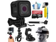 GoPro HERO5 Session HD Action Camera CHDHS 501 with Extreme Sports Accessories Kit includes 32GB MicroSD Card Selfie Stick Head Strap Floating Handle