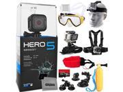 GoPro HERO5 Session CHDHS 501 Kit 64GB Memory Diving Mask Floating Opteka HandGrip Head Chest and Wrist Mount Buoy Foam Strap Tripod Monopod Adapte