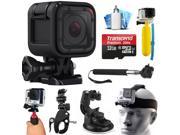 GoPro HERO5 Session HD Action Camera CHDHS 501 with 32GB Card Case Floating Handle Flexible Tripod Head Chest Strap Car Mount Opteka X Grip LED