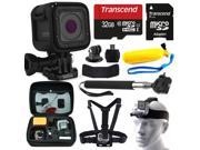 GoPro HERO5 Session HD Action Camera CHDHS 501 with 10 Piece Accessories Bundle includes 32GB Card Floating Handle Card Reader Selfie Stick Chest Head