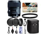 Sigma 35mm F1.4 DG HSM Art Lens for Canon 340101 with Starter Accessories Package includes UV Ultraviolet Filter Deluxe Cleaning Kit Air Dust Blower Cap