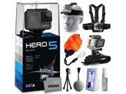 GoPro HERO5 Black CHDHX 501 with Headstrap Chest Harness Mount Wrist Glove Strap Floaty Bobber Mini Tripod Cleaning Kit