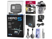 GoPro HERO5 Black CHDHX 501 with 32GB Ultra Memory Headstrap Two Batteries Travel Charger Cleaning Kit
