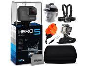 GoPro HERO5 Black CHDHX 501 with Headstrap Chest Harness Mount Floaty Strap Wrist Glove Strap Premium Case