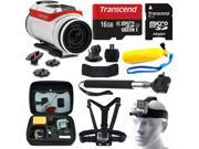 TomTom Bandit 4K HD Action Camera with 10 Piece Accessories Bundle includes 16GB Card Floating Handle Card Reader Selfie Stick Chest Head Strap Travel