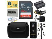 Must Have Kit for Sony Alpha includes 32GB SDHC Memory Card NP FM500H Battery Tripod Carrying Case Wireless Shutter HDMI to HDMI Mini Cable SD Card Reader
