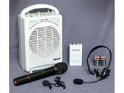 Hisonic HS120B Portable PA System with Wireless Microphones White