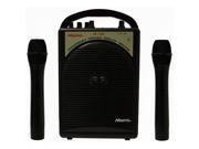 Hisonic HS122B H2 Rechargeable Portable PA System with Dual Microphones Black