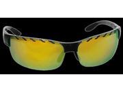 Bangerz Cor Flow Through Sport Sunglasses HS 6800 Black Gold Revo