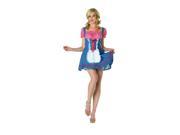 Sexy Square Dance Lace Up Corset Dress With Attached Laced Apron