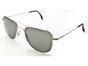 AO Original Pilot Sunglasses Gold Wire Spatula True Color Gray Glass Lens 55