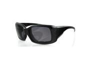 Bobster AVA Sunglasses Black Frame Anti Fog Smoked Lens