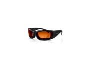 Bobster Invader Sunglasses Black Frame Orange Photochromic Lens