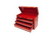 Homak 20in 3 Drawer Friction Toolbox Red