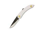 Svord Mini Peasant White Fold Knife Swedish high carbon tool steel blade SV144