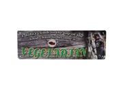 River s Edge 10.5in.x 3.5in. 30 Gauge Steel Rolled Edged Tin Sign Food Chain Ve