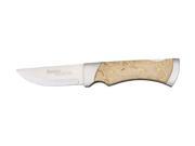 Marttiini Knives 930115 MBUBA Folder Lockback Knife with Waxed Curly Birch Handles MN930115