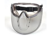 Pyramex Capstone Goggles w Face Shield Gray frame Clear Antifog Lens GG504TS