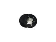 Boston Leather 3in Round Holder Swivel With Chain