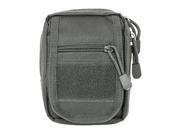 VISM Small Utility Pouch Urban Gray 6.5in. H x 4.25in. W x 2in. D 196659