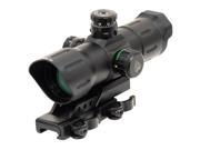 Leapers UTG 6in ITA Red Green CQB Sight T Dot Reticle w Offset QD Mount SCP TDTD
