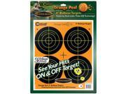 Caldwell 4in Bullseye Target 25 Sheets Orange Peel