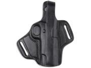 Bulldog Cases Right Hand Black Molded Auto Leather Holster with Thumb Break X L