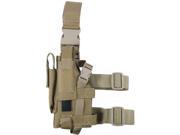 Elite Survival Systems Thigh Holster Left Hand Coyote Tan For Glock Simila