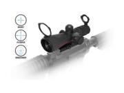 NC Star 4x32mm Rubber Compact Mark 3 Tactical Illuminated Riflescope Green Lens