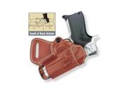 G G Small of Back Holster Chestnut Brown Left Hand 1911 Style 4.7
