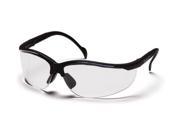 Pyramex Venture II Safety Glasses Clear Lens Black Frame