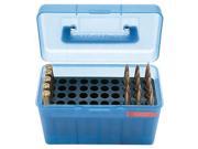 MTM H50 Ammunition Box .264 to .458 Winchester Magnum Blue