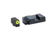 AmeriGlo Protector Sight Fits Glock 42 and 43 Green Tritium LumiLime Round Outline front Black Serrated rear Front