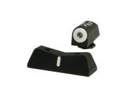XS Sight Systems Big Dot Tritium Front White Stripe Rear Express Sight Set Fits Glock 42 and 43 Green w White Outlin