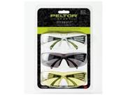 3M Peltor SecureFit 400 Anti fog Glasses Lightweight Amber Clear Gray Safety Eyewear 3 Pack SF400 P3PK 6