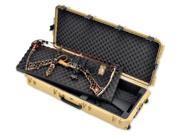 SKB Cases iSeries Double Bow Rifle Case w Foam and Wheels Tan