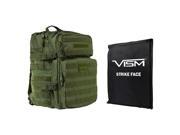 Vism 2974 Series Assault Backpack with Ballistic Soft Panel Rectangle Cut 11in X