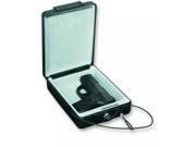 Bulldog Cases 8.7x6x2.5 Steel Pistol Strong Box w Key Lock Security Cable Bl