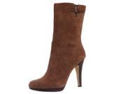 Anne Klein AK Lionna Womens Size 9.5 Brown Leather Fashion Mid Calf Boots