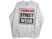 Vision Street Wear Men s Logo Fleece Crew Pullover Sweatshirt