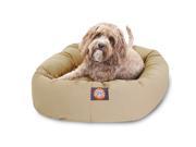 Majestic Pet Medium 32 Bagel Dog Bed 32 x28 x10 Khaki