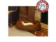 Majestic Pet Extra Large 52 Micro Suede Dog Bagel Bed 52?x36?x14? Rust