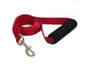 Majestic Pet 1in x 4ft Easy Grip Handle Leash Red 78899528415