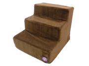 Majestic Pet 3 Step Chocolate Suede Pet Stairs 78899567508