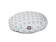Gray Links Small Round Pet Bed