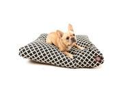 Black Bamboo Small Rectangle Pet Bed