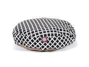 Black Bamboo Small Round Pet Bed