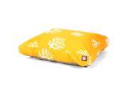 Yellow Coral Large Rectangle Pet Bed