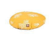 Yellow Coral Large Round Pet Bed